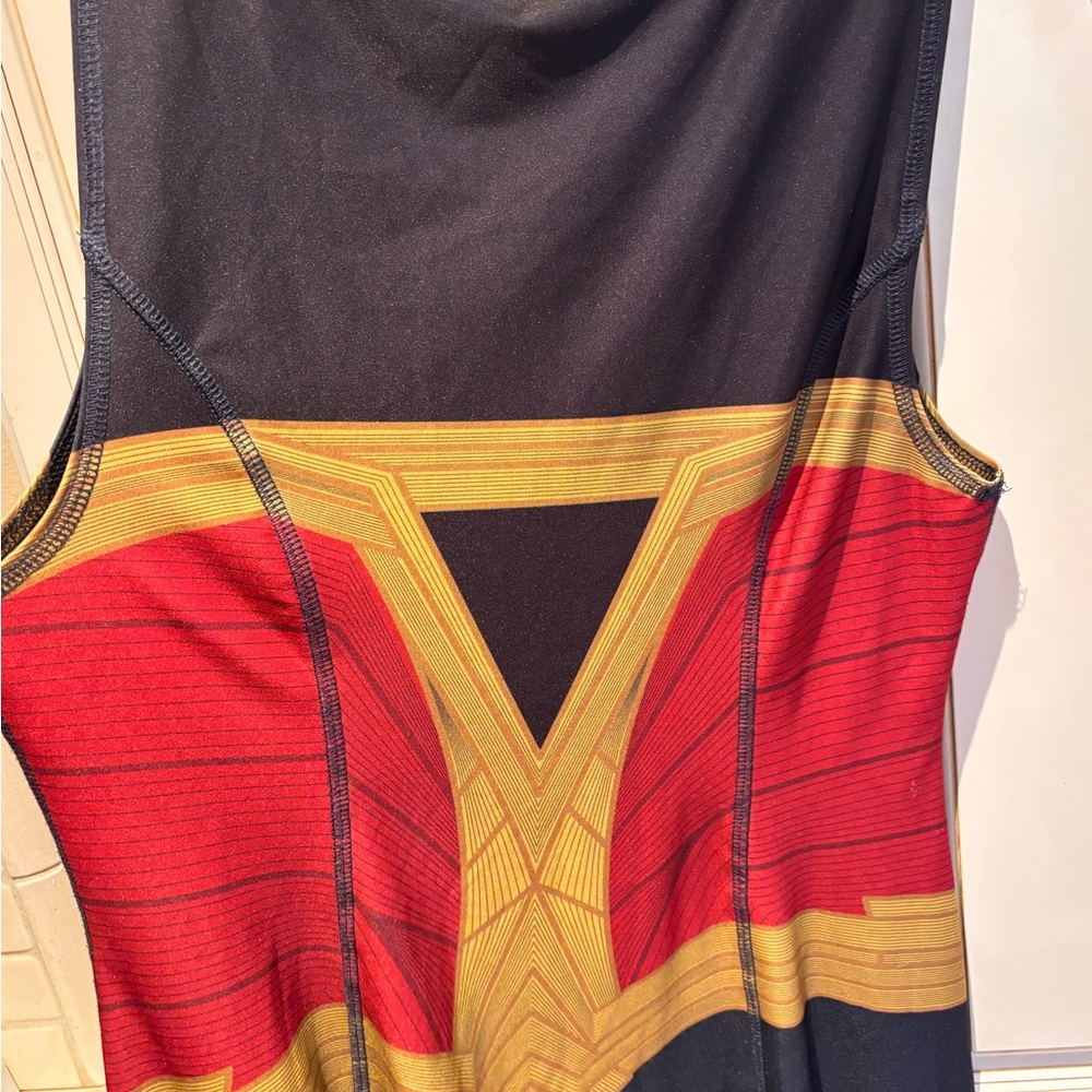 Her Universe Red and Gold Wonder Woman-Inspired Midi Dress - Picture 4 of 10